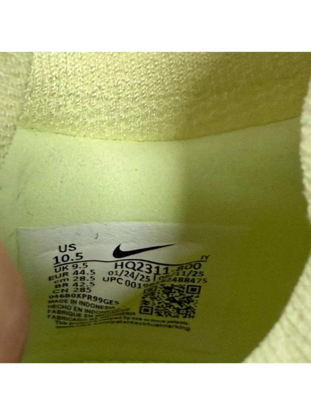 Nike Phantom GT2 Elite FG Soccer Cleats Yellow US 10.5 HQ2311-800 VenomSkin